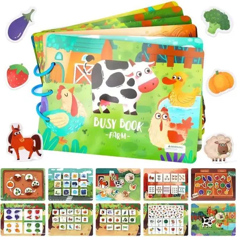 Jeux Montessori 1 2 3 4 Ans Montessori Quiet Book Enfants de 1 à 3 Ans Busy Board 1 2 3 Ans Jouets Dactivité et de Développement