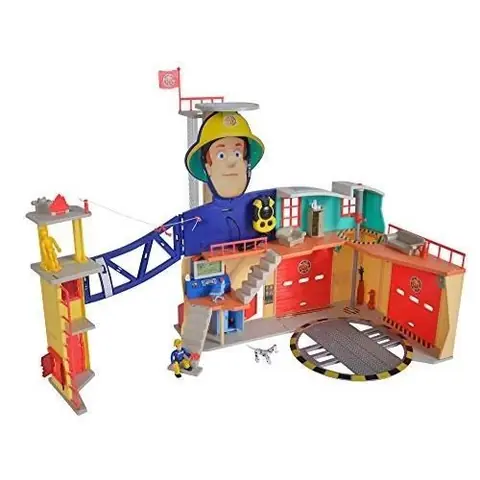 Caserne Sam le Pompier XXL avec figurine - Simba - BSK - Lumière et son