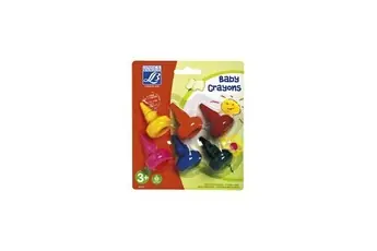 LEFRANC & BOURGEOIS Baby crayons, étui de 6, ergonomiques