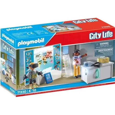 PLAYMOBIL - Classe avec réalité augmentée - City Life - Lécole - 17 pièces