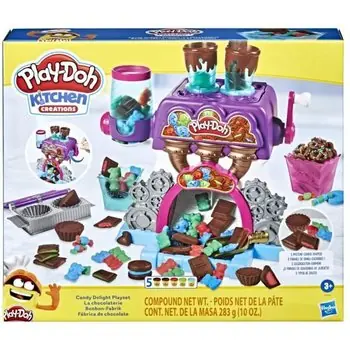 PLAY-DOH - Kitchen Creations - La chocolaterie avec 5 couleurs de pâte PLAY-DOH - atoxique