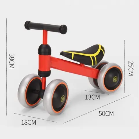 Draisienne Enfants Vélo Bébé sans Pédales Jouet Educatif - YIS - Rouge - 10 mois à 3 ans - Mixte