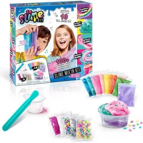 CANAL TOYS - Slime - Mixin Kit - Pack 10 Slimes pour Enfant de 6 ans et plus - Multicolore