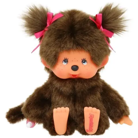 Peluche singe - BANDAI - Peluche lOriginal Fille - Monchhichi - 20 cm