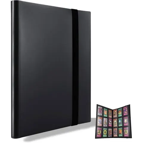 Classeur pour cartes à collectionner Porte cartes rangements pour 360 cartes Compatible avec pokemon cartes (Noir)