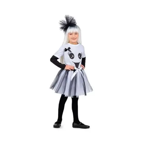déguisement fantôme tutu fille - 3/4 ans - noir - unimasa 206396
