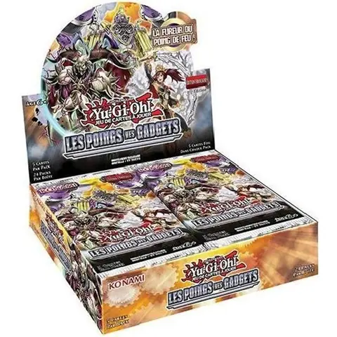 24 BOOSTER DE 5 CARTES SUPPLEMENTAIRES YU GI OH LES POINGS DES GADGETS JEU CARTE STRATEGIE A COLLECTIONNER