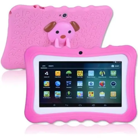 Tablette Tactile Enfants 16Go - 7HD Tablette Éducative Enfants -RAM 1Go -Quad Core -Android -Rose