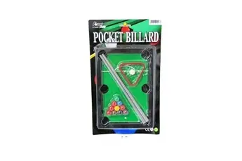Jeu de billard miniature à emporter 2 queues de billard mini