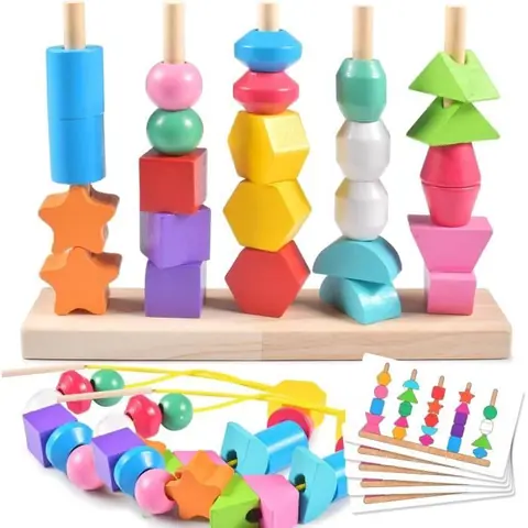 Jouet en Bois Montessori - Empilable - Catégorie Jeux - Bébé Enfant - Pensée