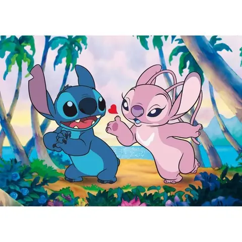 Puzzle 1000 pièces - TREFL - Stitch & Angel - Premium Plus - 68 x 48 cm - 12+ ans