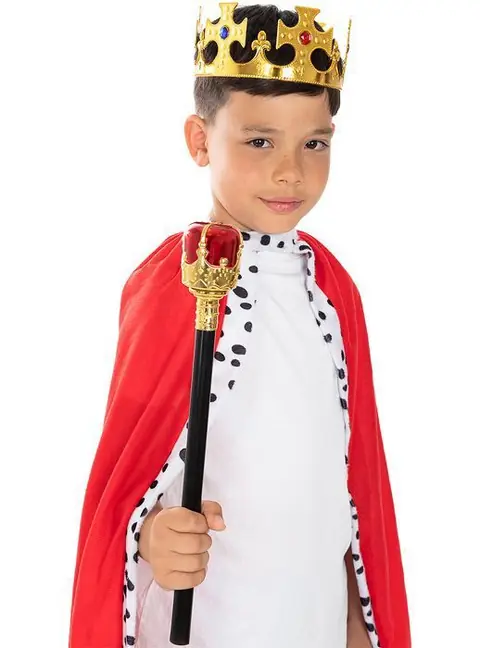 FUNIDELIA Kit roi enfant - Déguisement pour garçon et accessoires pour Halloween carnaval et fêtes.