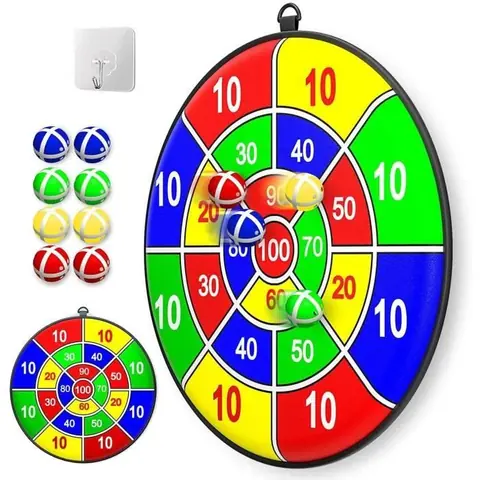 Jeu de fléchettes avec balles adhésives jouets de sport pour intérieur et extérieur cadeaux pour garçons et fillesavec crochet