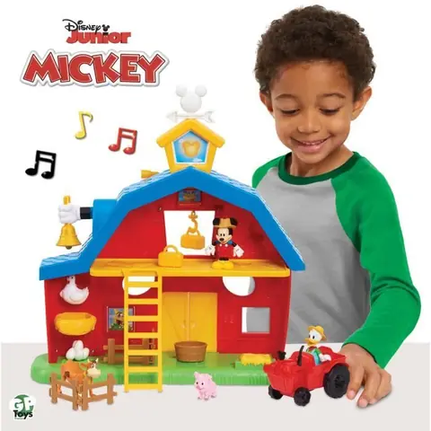 Mickey, La Ferme de Mickey, 14 pièces, avec fonctions sonores, Jouet pour enfants dès 3 ans, MCC10