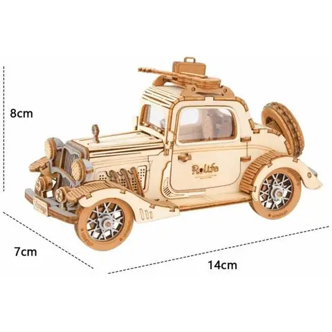 Maquette en bois - Voiture Vintage - 164 pièces