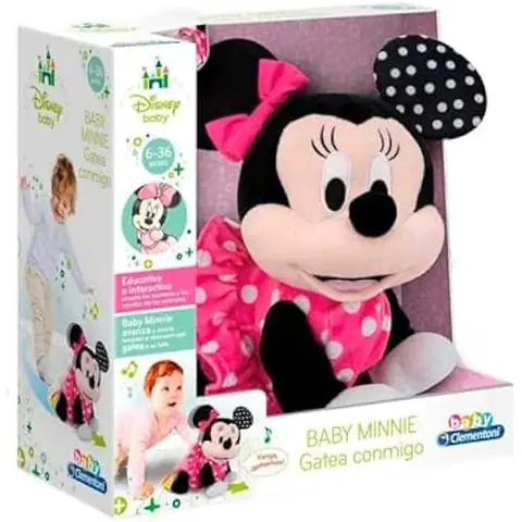 Peluche Interactive - CLEMENTONI - Baby Minnie - Aide aux Premiers Pas - Chiffres - Design Sûr
