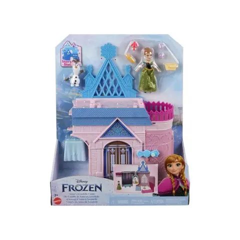 Coffret Chateau DAnna transformable 28 cm + 2 Figurines - Poupée - Set Reine des Neiges + 1 Carte offerte