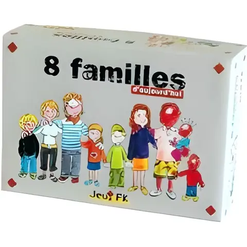 Jeu de cartes 8 familles daujourdhui - JEUX FK - Jeu de société - Mixte - Enfant - 8 ans