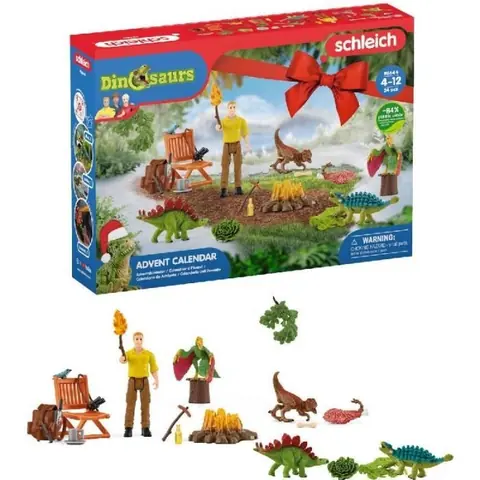 SCHLEICH - Calendrier de lAvent Dinosaurs - 98644 - Gamme Dinosaurs