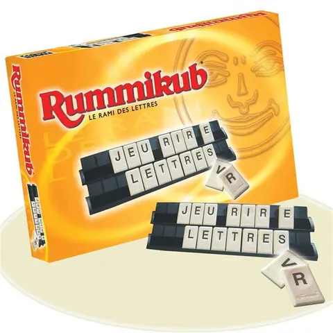 Rummikub Lettres Jeu de société et de réflexion Jeu éducatif version française Hasbro Gaming Dès 7 ans