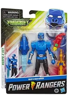 Power Rangers Beast Morphers - Figurine Ranger Bleu Beast-X - 15 cm