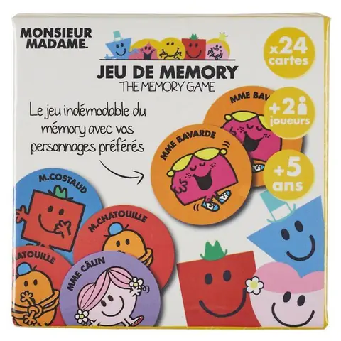 Jeu de Mémoire MONSIEUR MADAME