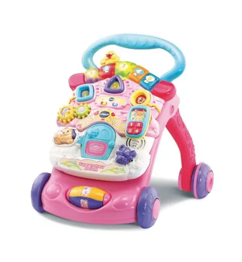 VTECH - Super Trotteur Parlant 2 en 1 Rose