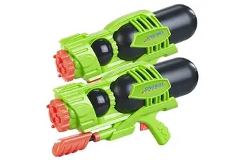: 2 pistolets à eau XL à réservoir 1600 ml / 3 types de jets