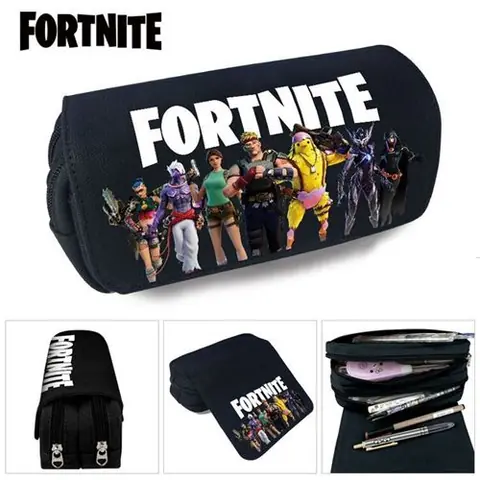 Trousse à crayon Fortnite Noir 20x10x7.5cm