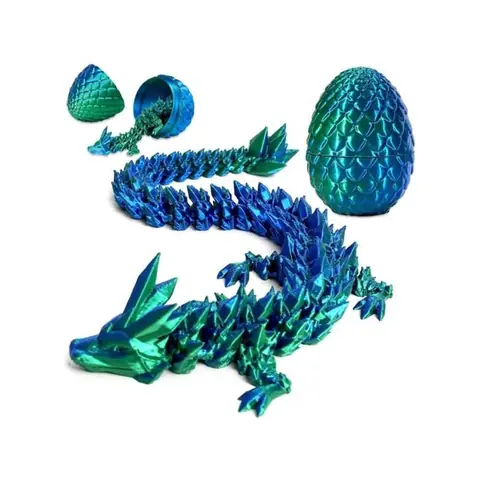 Dragons Imprimé en 3D 30cm Oeuf de Dragon avec 13cm Articulé Dragons Articulé & Œufs de Dragon Imprimé en 3D Dragonegg Décoration