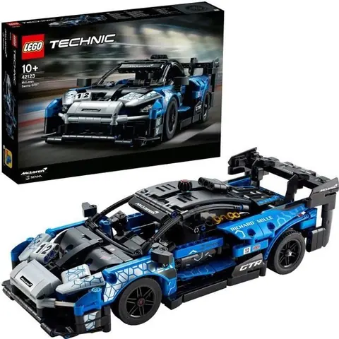 LEGO® Technic 42123 McLaren Senna GTR Modèle de collection de voiture de sport de course, jeu de construction de véhicule