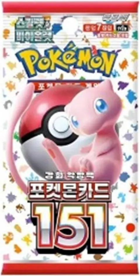 Cartes à collectionner Pokémon Booster 7 cartes Scarlet & Violet SV2A en coréen