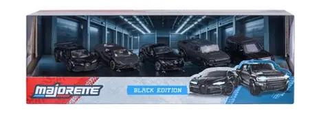 Pack de 5 voitures Majorette Black Edition