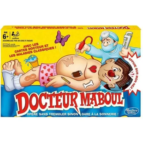 Docteur Maboul Jeu de plateau électronique avec bobos classiques Jeu amusant pour enfants à partir de 6 ans