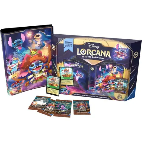Jeu de société - jeu de plateau.  Ravensburger - Coffret Stitch Lorcana Disney Lorcana RAVENSBURGER