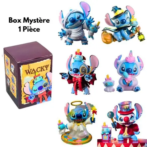 Figurine Stitch 2025 Disney Cadeau Original Enfant Adolescent - Box Boîte Mystère Surprise Figurine à Collectionner 10cm