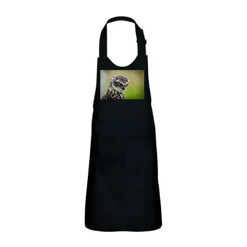 Fabulous Tablier Cuisine Enfant 2 Poches Noir Bebe Chouette - Haut de gamme