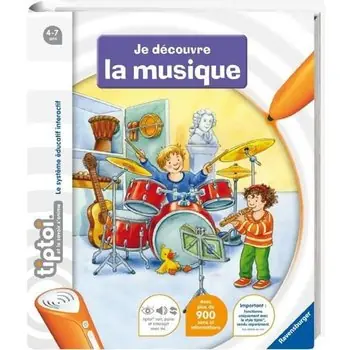 tiptoi® - Je découvre la musique -  Ravensburger - Livre électronique éducatif - Dès 4 ans - en français