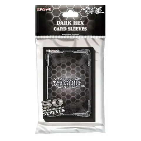 Pochettes de cartes - Yu-Gi-Oh! - Dark Hex - Holographique - Noir - 50 unités