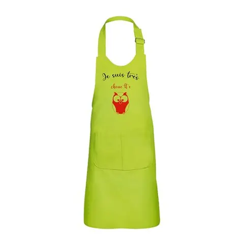 Fabulous Tablier Cuisine Enfant 2 Poches Vert Je Suis Tres Chouette - Haut de gamme