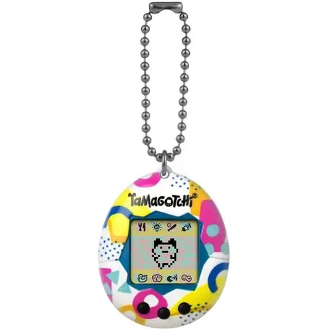 Tamagotchi - BANDAI - Tamagotchi original - Memphis Style - animal électronique virtuel avec écran couleur 3 boutons et jeux