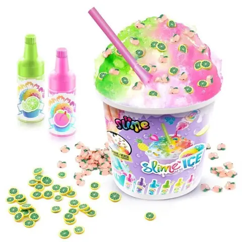 Canal Toys - SO SLIME DIY - Slime Ice Mega Cup - Avec 2 colorants parfumés 1 cuillere et des décorations - SSC 300