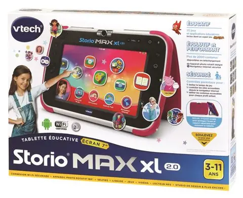 VTECH - Console Storio Max XL 2.0 7- Rose - Tablette Éducative Enfant