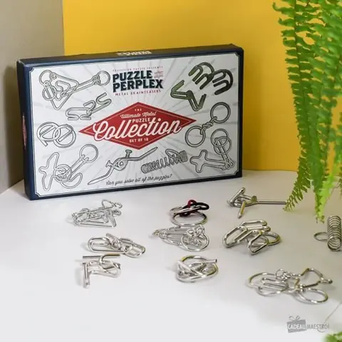 Set de Casse-Tête Perplex (x10) - Cadeau Maestro - Jeu de casse-tête - 10 pièces - Pour adulte