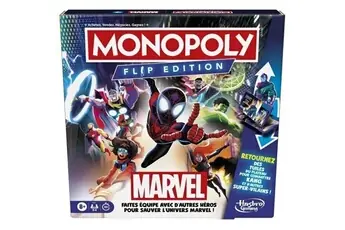 Monopoly Flip Edition : Marvel, Jeux de Société, Des 8 ans