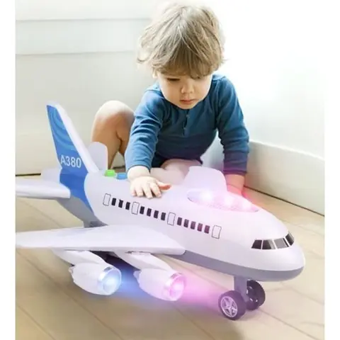 Avion de Jouets - Toy Boy - Rose - 36x29x15cm - Plastique - Électronique