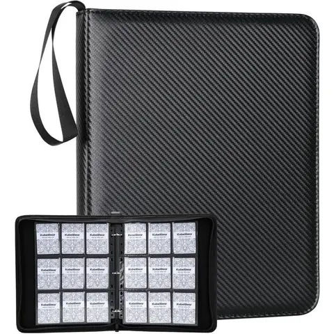 Classeur à 9 pochettes - Album de collection pour 720 cartes - Convient aux cartes Magic: The Gathering et de football - Noir