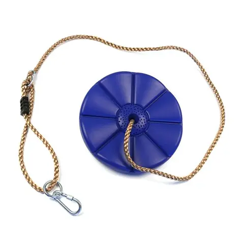Balançoire Disque en Plastique Siège de balançoire Enfant de Jardin Balançoire Plaque de Suspension avec Corde Balançoire à Disque