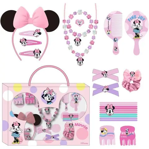 Set de beauté - Minnie Mouse - Disney – Coffret coiffure et bijoux