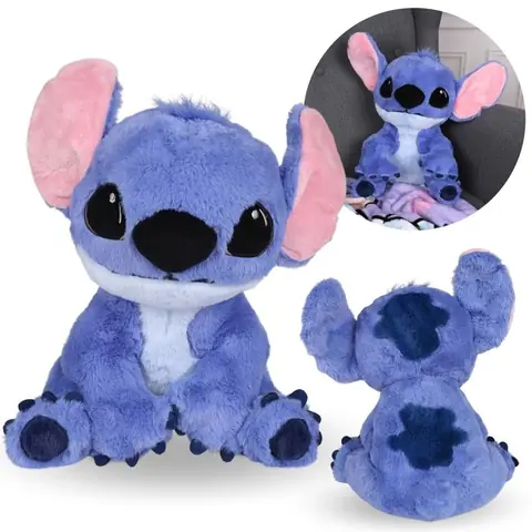 DISNEY Stitch LARGE mascotte en peluche peluche bleue ours en peluche pour enfants 30 cm